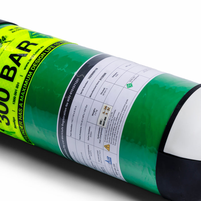 FeatherAir by ISH24 — 6.8L Type 4 Lightweight Carbon Fibre Breathing Apparatus Cylinder