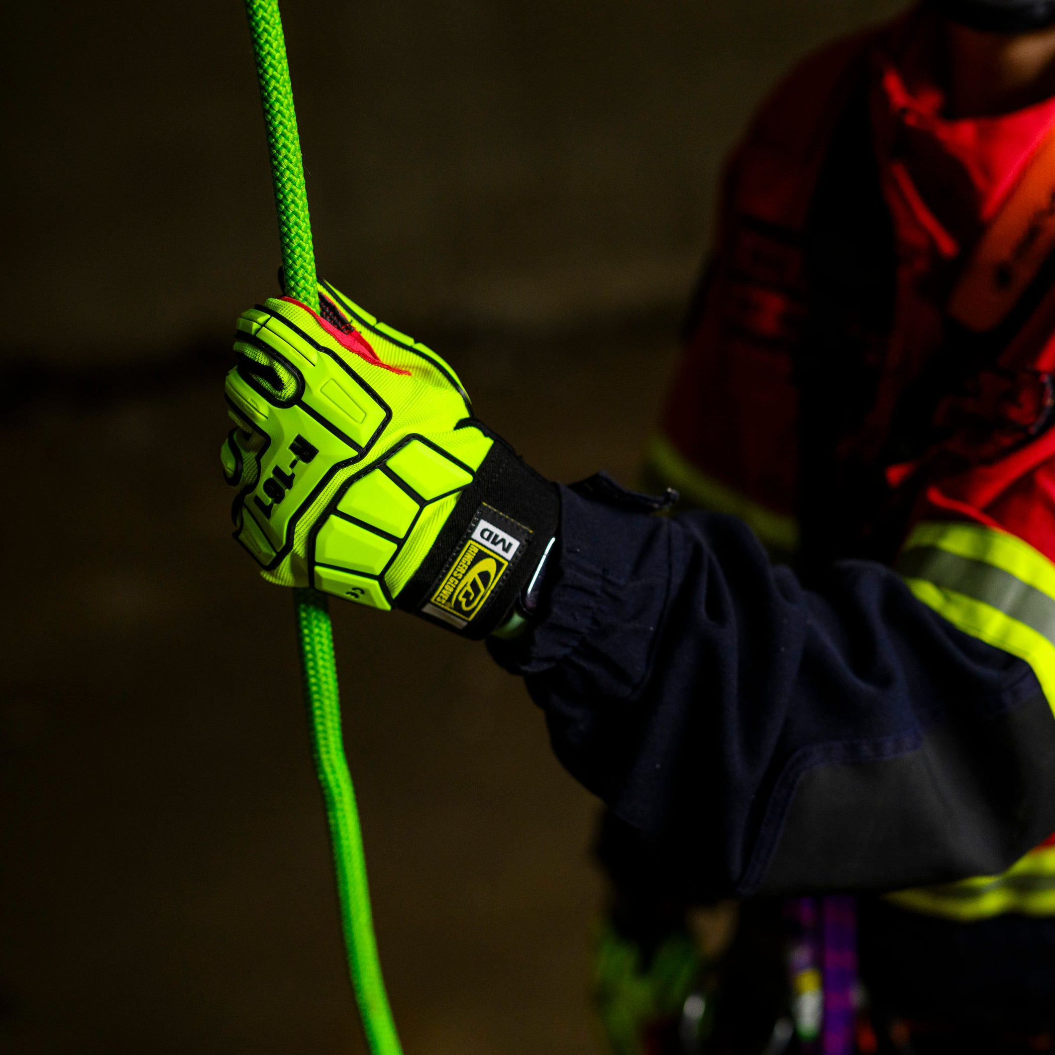 Rope Rescue Gloves (Ringers Super-Hero High Vis) — ISH24 Safety and ...